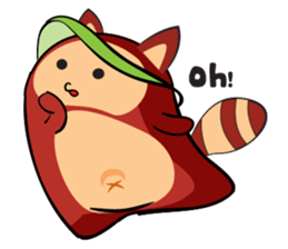 COCO - THE RED RACCOON sticker #15670516