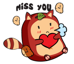 COCO - THE RED RACCOON sticker #15670518