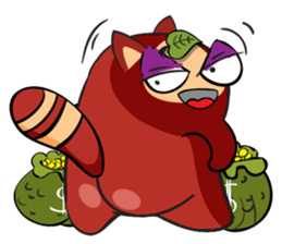 COCO - THE RED RACCOON sticker #15670522
