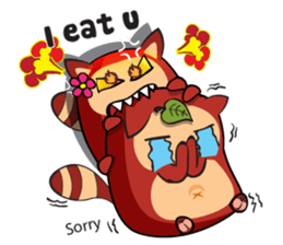 COCO - THE RED RACCOON sticker #15670525