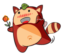 COCO - THE RED RACCOON sticker #15670527