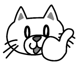 shiro -Japanese cat- sticker #15671414