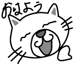 shiro -Japanese cat- sticker #15671415
