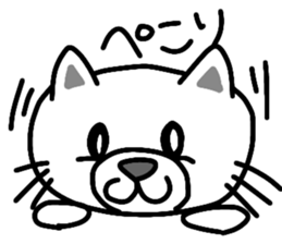 shiro -Japanese cat- sticker #15671418