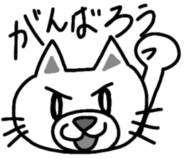 shiro -Japanese cat- sticker #15671424