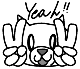 shiro -Japanese cat- sticker #15671430