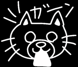 shiro -Japanese cat- sticker #15671435