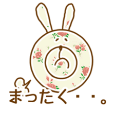 Flower pattern with Bunny sticker #15671741