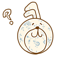 Flower pattern with Bunny sticker #15671754