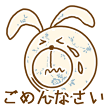 Flower pattern with Bunny sticker #15671757