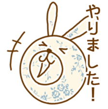 Flower pattern with Bunny sticker #15671759