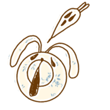 Flower pattern with Bunny sticker #15671761