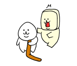 Rice balls and bread 4 sticker #15672209