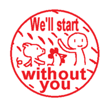 Let's meet up with Hanko-Stickers sticker #15673677