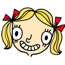 A little girl. sticker #15674211