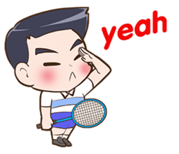 Badminton by Memee. sticker #15674421
