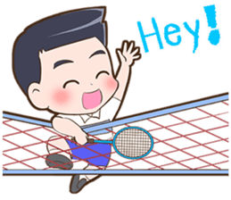 Badminton by Memee. sticker #15674441
