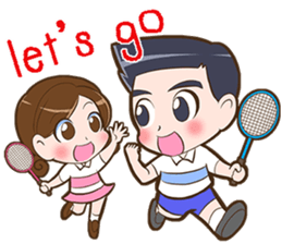 Badminton by Memee. sticker #15674443