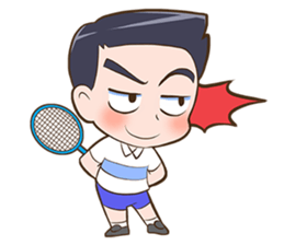 Badminton by Memee. sticker #15674451