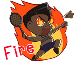 Badminton by Memee. sticker #15674471