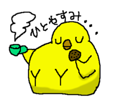 kotori (yellow bird) sticker #15675218