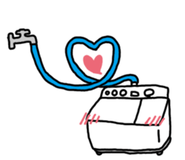 Two-tub type washing machine sticker #15677024