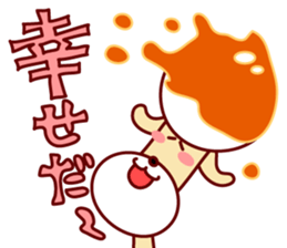 mitarashi-dango dog 3 sticker #15677211