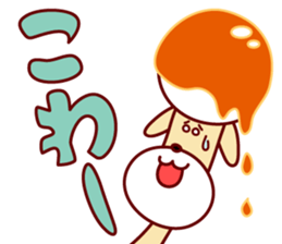 mitarashi-dango dog 3 sticker #15677233