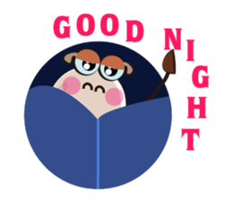 Very Funny White Sheep Vivid Emotions sticker #15677334