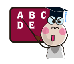 Very Funny White Sheep Vivid Emotions sticker #15677360