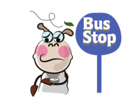 Very Funny White Sheep Vivid Emotions sticker #15677363