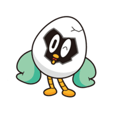 eggshell bird sticker #15677372