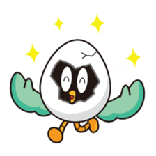 eggshell bird sticker #15677374