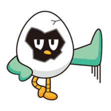 eggshell bird sticker #15677375