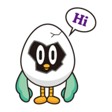 eggshell bird sticker #15677378