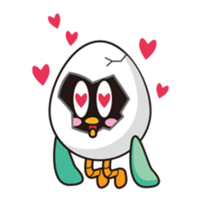 eggshell bird sticker #15677379