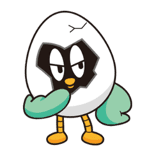 eggshell bird sticker #15677381
