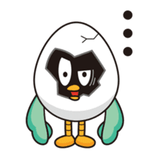 eggshell bird sticker #15677388