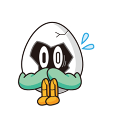 eggshell bird sticker #15677391