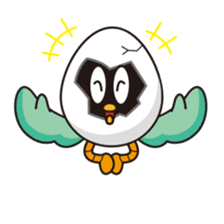 eggshell bird sticker #15677393