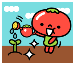 Little Beni in tomatoes village sticker #15680635