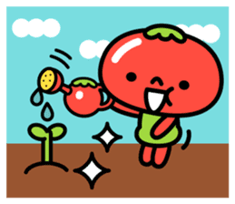 Little Beni in tomatoes village sticker #15680635