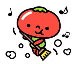 Little Beni in tomatoes village sticker #15680637