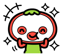 Little Beni in tomatoes village sticker #15680639