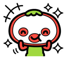 Little Beni in tomatoes village sticker #15680639