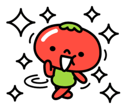 Little Beni in tomatoes village sticker #15680640