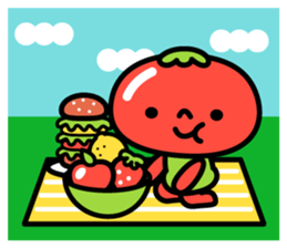 Little Beni in tomatoes village sticker #15680652