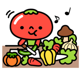 Little Beni in tomatoes village sticker #15680662