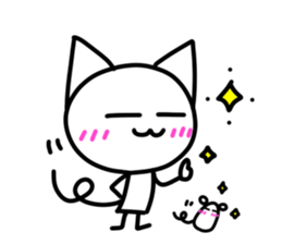 Cute cat's hands and feet are sticks! sticker #15680676