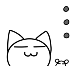 Cute cat's hands and feet are sticks! sticker #15680704